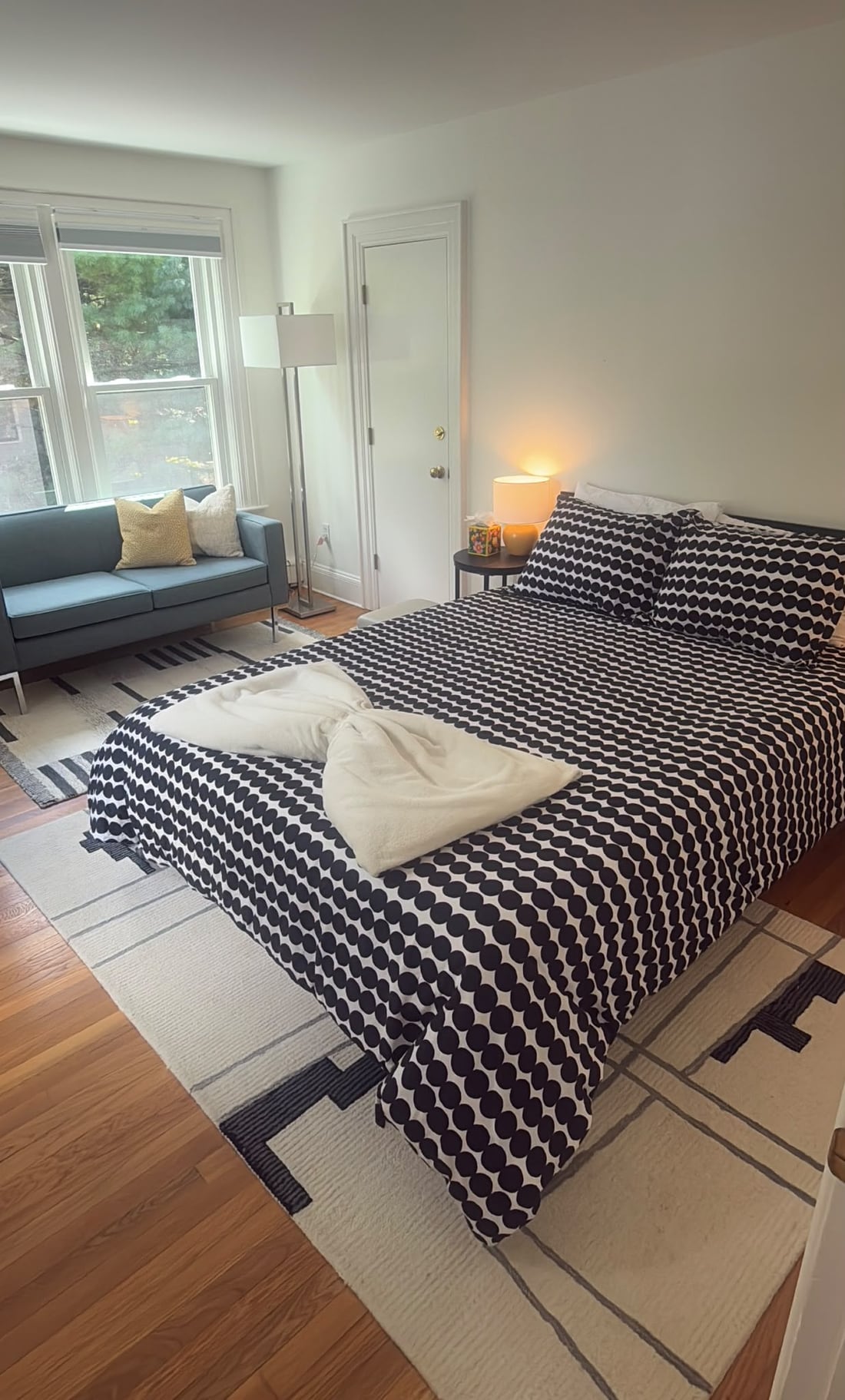 A bedroom ready for guests